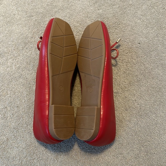 Red Ballet Flats - Picture 4 of 4